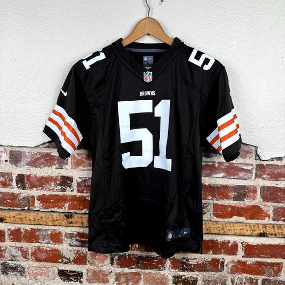 Nike Cleveland Browns Jersey Size Youth Large Barkevious Mingo 51 Football NFL - Picture 1 of 9